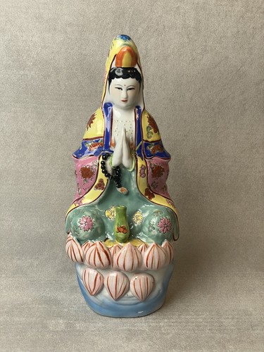 Vintage porcelain bhodisattva - vintage,