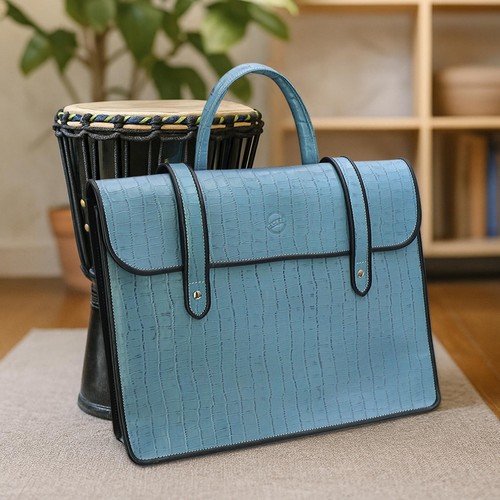 Men retro leather music bag - men,