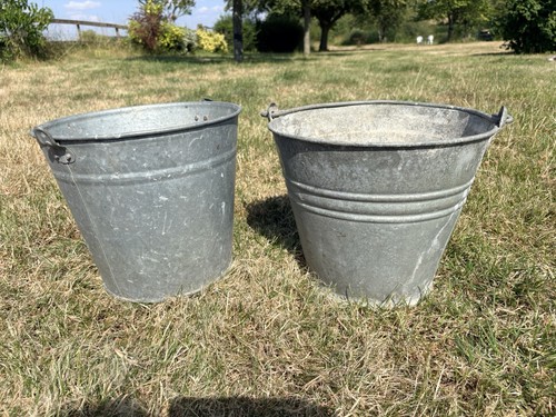 Two vintage galvanised - vintage,