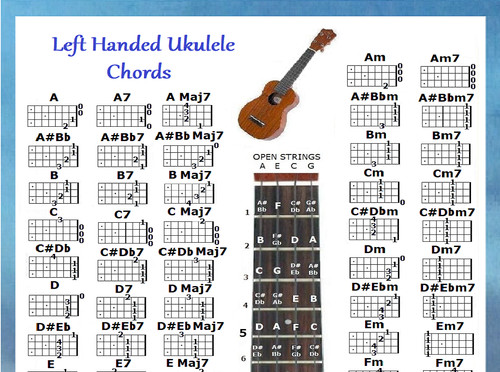 Left handed ukulele - left,