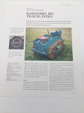 1936 Ransomes MG Tracklayers