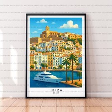 Ibiza Old Town Poster Spain