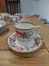 Royal Worcester Royal Garden 1969 One Coffee Cup & Saucer Excellent