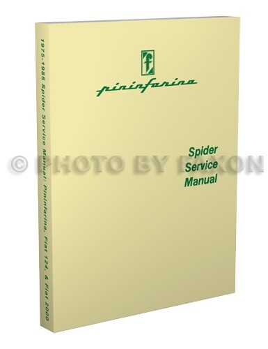 Fiat spider shop - shop, manual