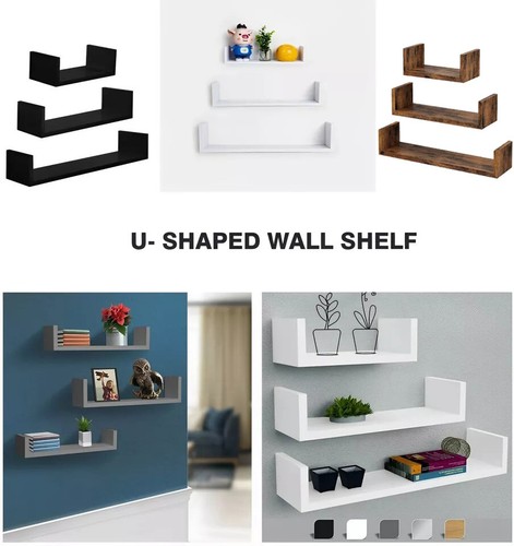 Floating shelves shaped wall - shelves,