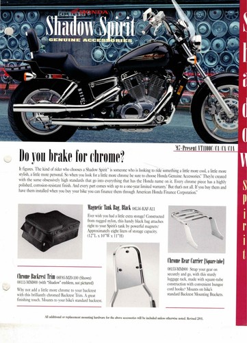 Genuine honda accessories - genuine,