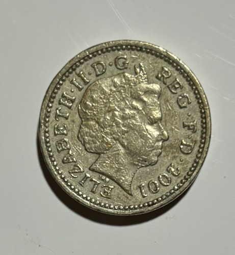 2001 error pound coin queen - pound,