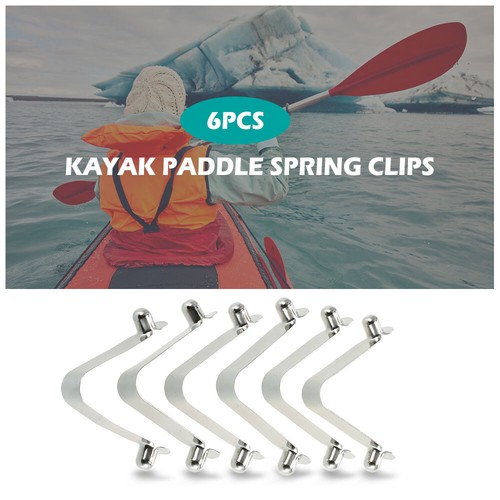 6pcs kayak paddle spring clips - 6pcs,