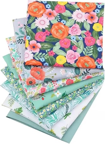 Craftsfabrics 8pcs floral - craftsfabrics,