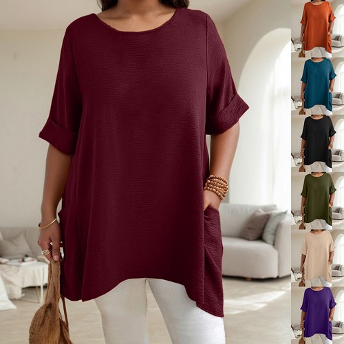 Plus size women loose tops - size,