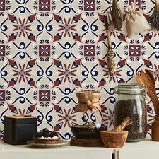 10Pcs Simple Texture Tile Stickers Balcony Background Decorative Wall Stickers-