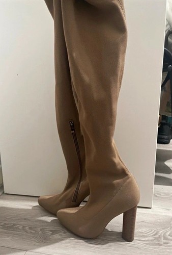 Linzi beige faux leather - faux,