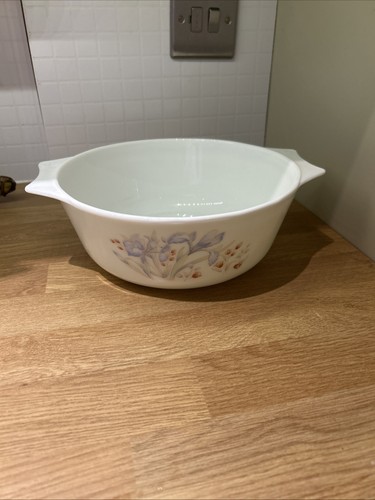 Vintage pyrex blue iris - pyrex,