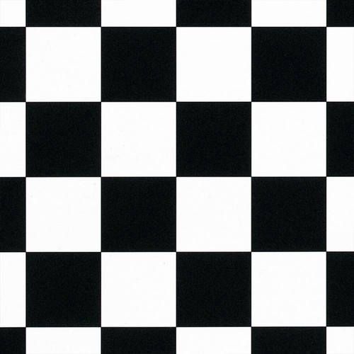Black white chequered tiles - black, &