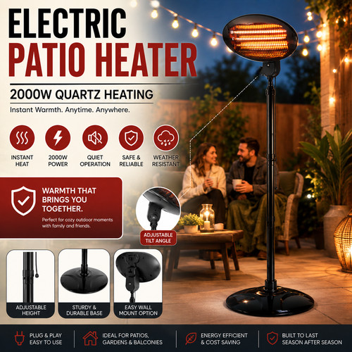 2000w electric patio heater - 2000w,