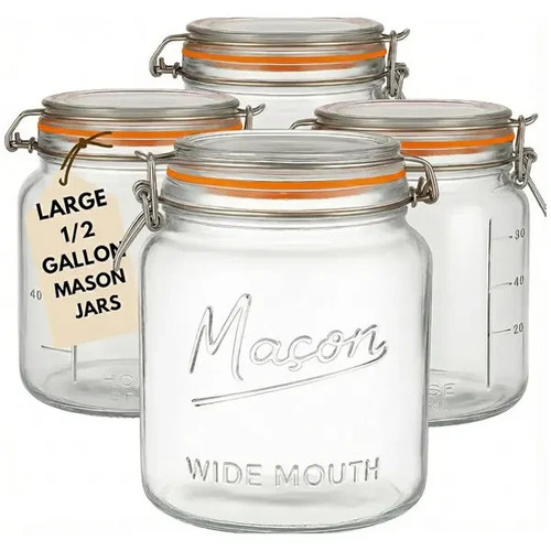 Mason jars large wide mouth - wide,
