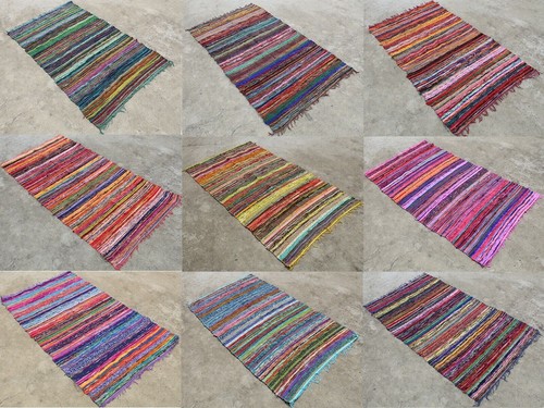 Large chindi rug area rag - rug,