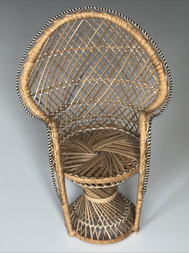 Vintage wicker peacock chair - vintage,