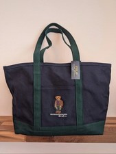 Rare Polo Bear By Ralph Lauren Large Canvas Bag 