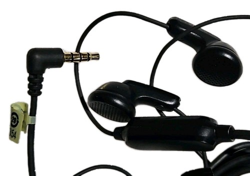 Black 5mm stereo handsfree - black,