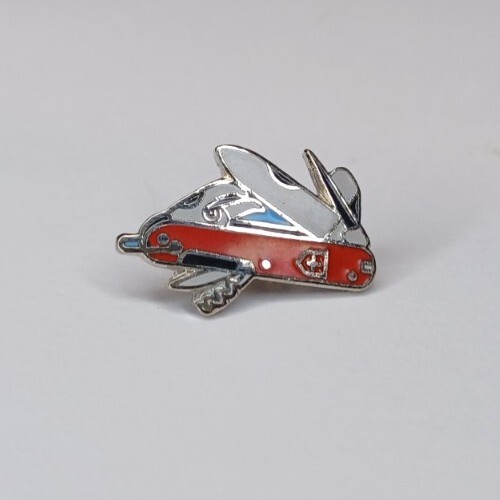 Vintage enamel pin swiss army - enamel,