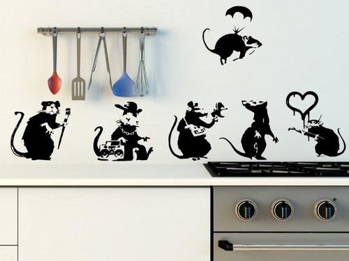 Banksy wall sticker collection - sticker,