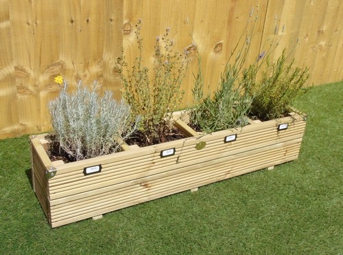 Garden herb planter wooden - garden,