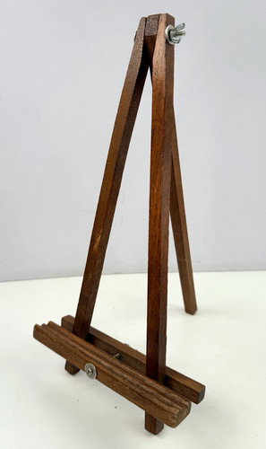 Vintage easel wood table top - wood,