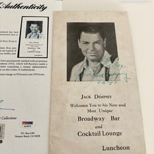 🔥Jack Dempsey Autographed