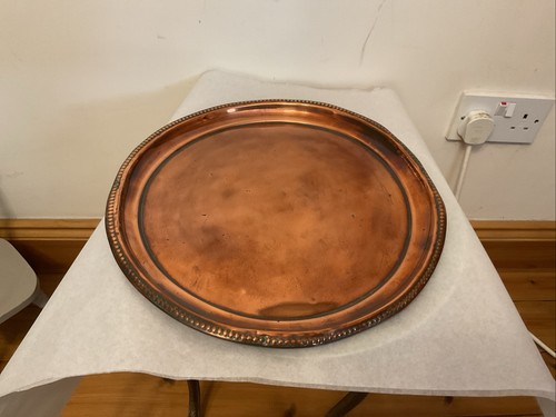 Antique copper serving tray - copper,