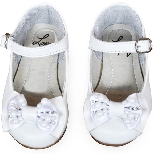 White flower girl shoes - girl, /