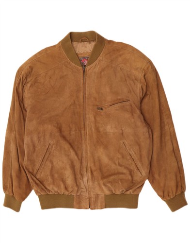 Vintage mens bomber - vintage, suede
