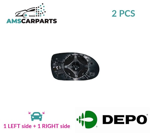 Rear view mirror glass - mirror, pair