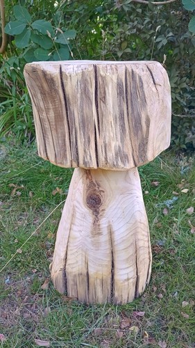 Mushroom shaped garden stool
