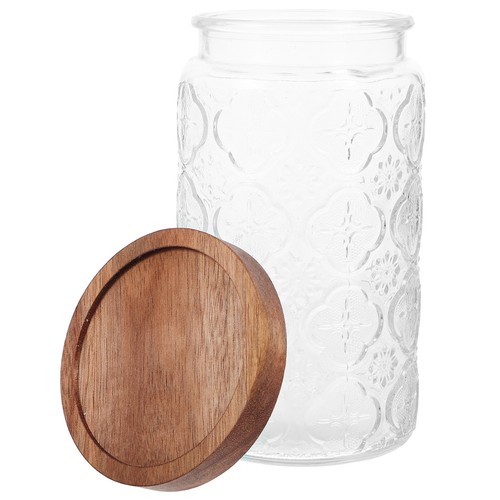 Glass storage jar - glass, tea