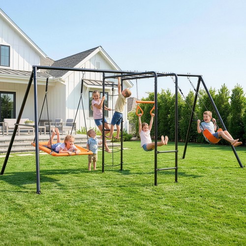 Swing set for kids playground - set,