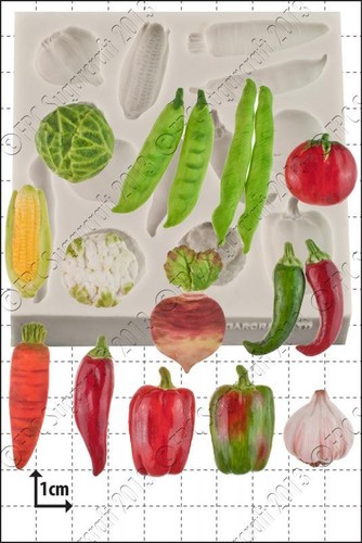 Silicone mould vegetables - vegetables, |
