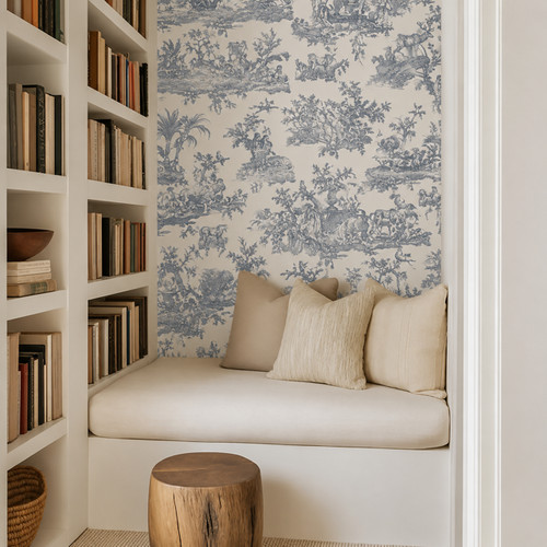 Botanical palm toile jouy - botanical, de