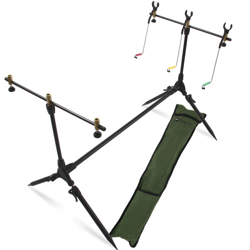 Carp fishing session - rod, pod