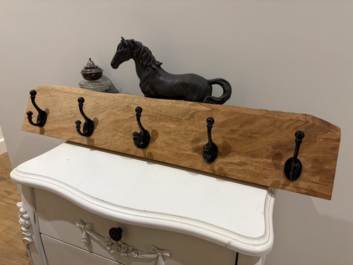Handmade solid oak wood coat - solid,