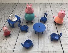 Peppa Pig Table And Chairs Furniture Daddy Pigs Computer Mummy Pig Toy
