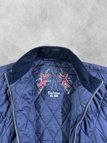 Barbour quilted jacket navy - barbour,