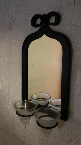 Mirror candle holder wall - holder,