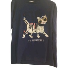 M&S Girls Navy Long Sleeve