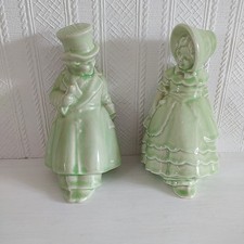 VINTAGE PAIR  BOOKENDS CRAZING THROUGHOUT  SEE PHOTOS,FREE POST UK MAINLAND ONLY