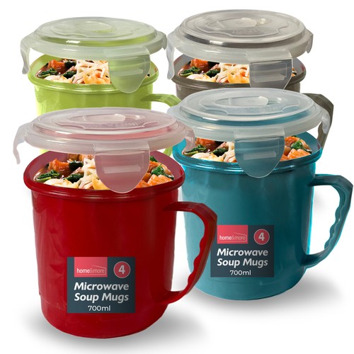 Microwave soup mug 700ml - 4,