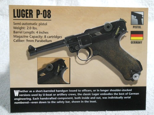 Luger 9mm pistol - luger, p-08