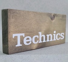 Technics Hi-Fi Wooden Plaque Sign For Your Seperates Set Up