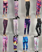 Girls space design leggings