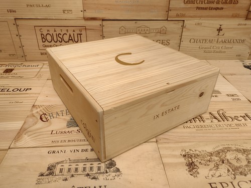 Wooden wine box crate - wooden,